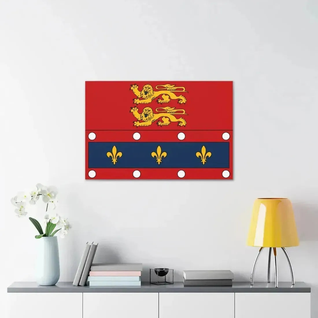 Flag of Orne France 2 - Canvas Wall Art - The Sticker Space