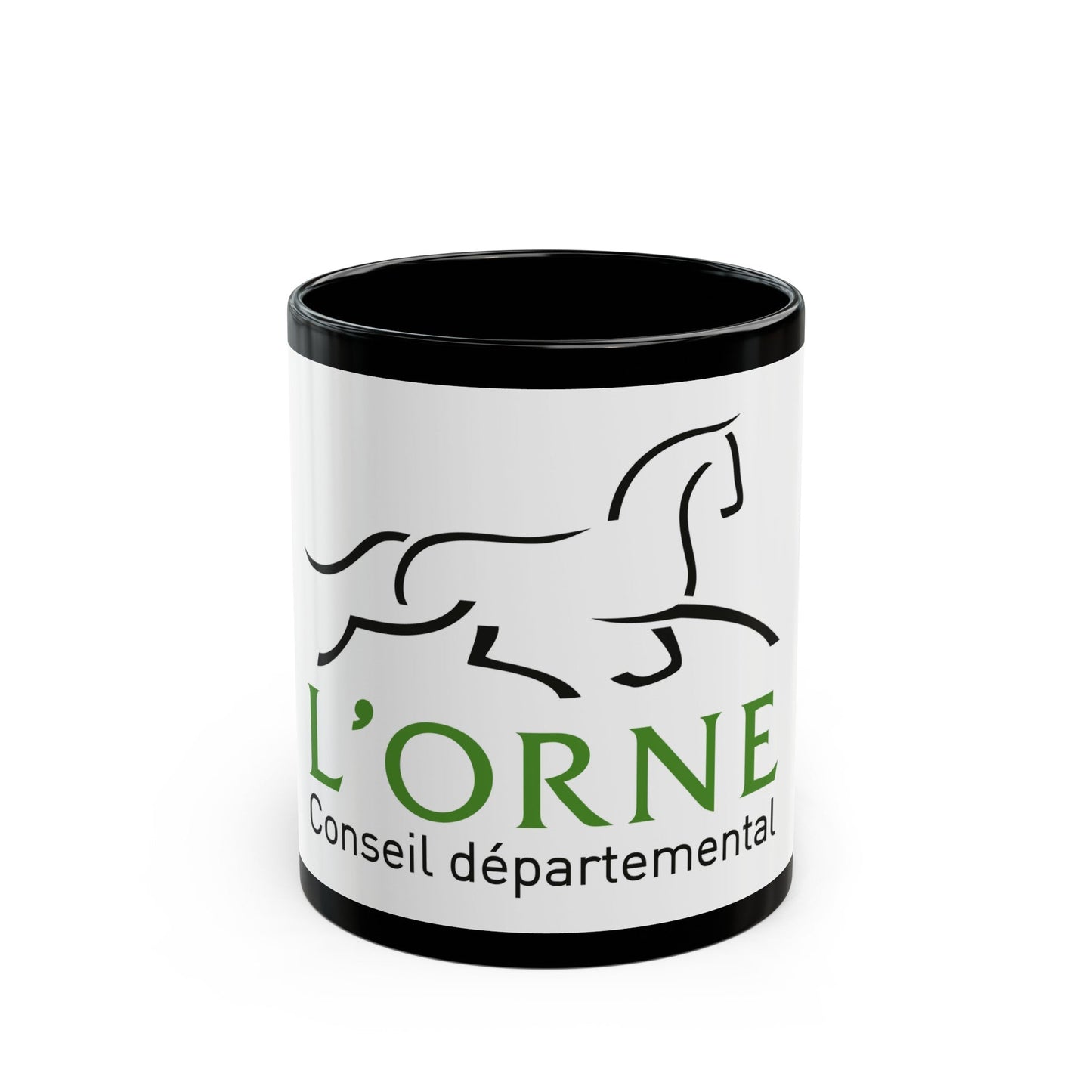 Flag of Orne France - Black Coffee Mug-11oz-The Sticker Space