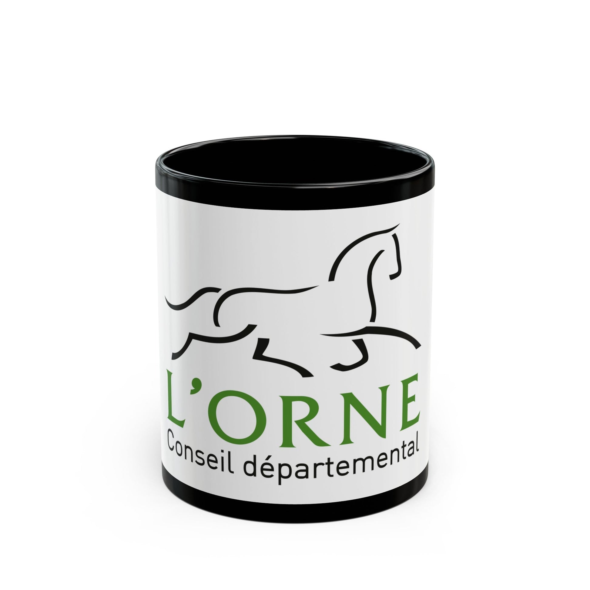 Flag of Orne France - Black Coffee Mug-11oz-The Sticker Space