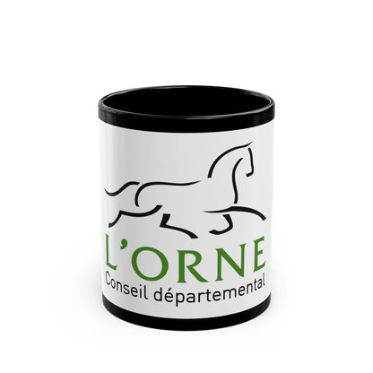 Flag of Orne France - Black Coffee Mug-11oz-The Sticker Space