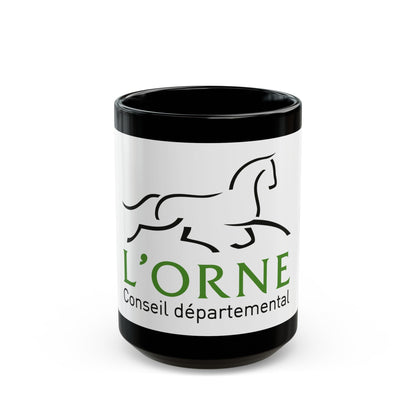 Flag of Orne France - Black Coffee Mug-15oz-The Sticker Space