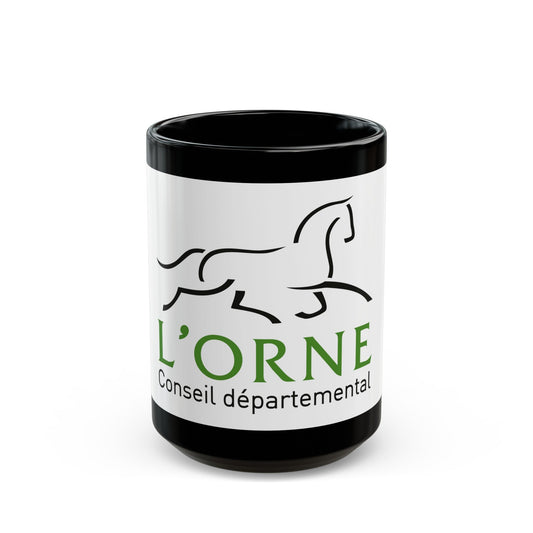 Flag of Orne France - Black Coffee Mug-15oz-The Sticker Space