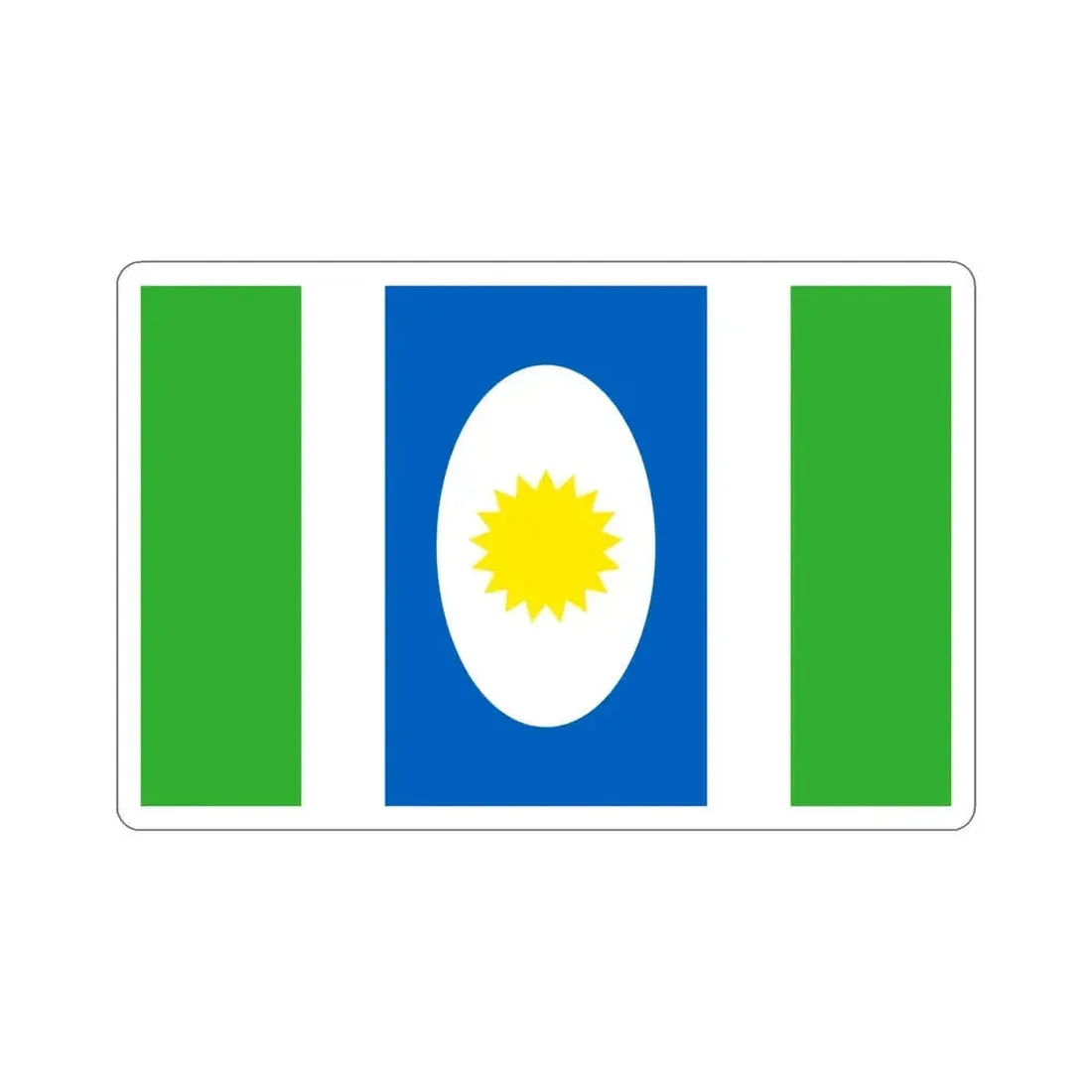 Flag of Orocovis Puerto Rico STICKER Vinyl Die-Cut Decal 4 Inch - The Sticker Space