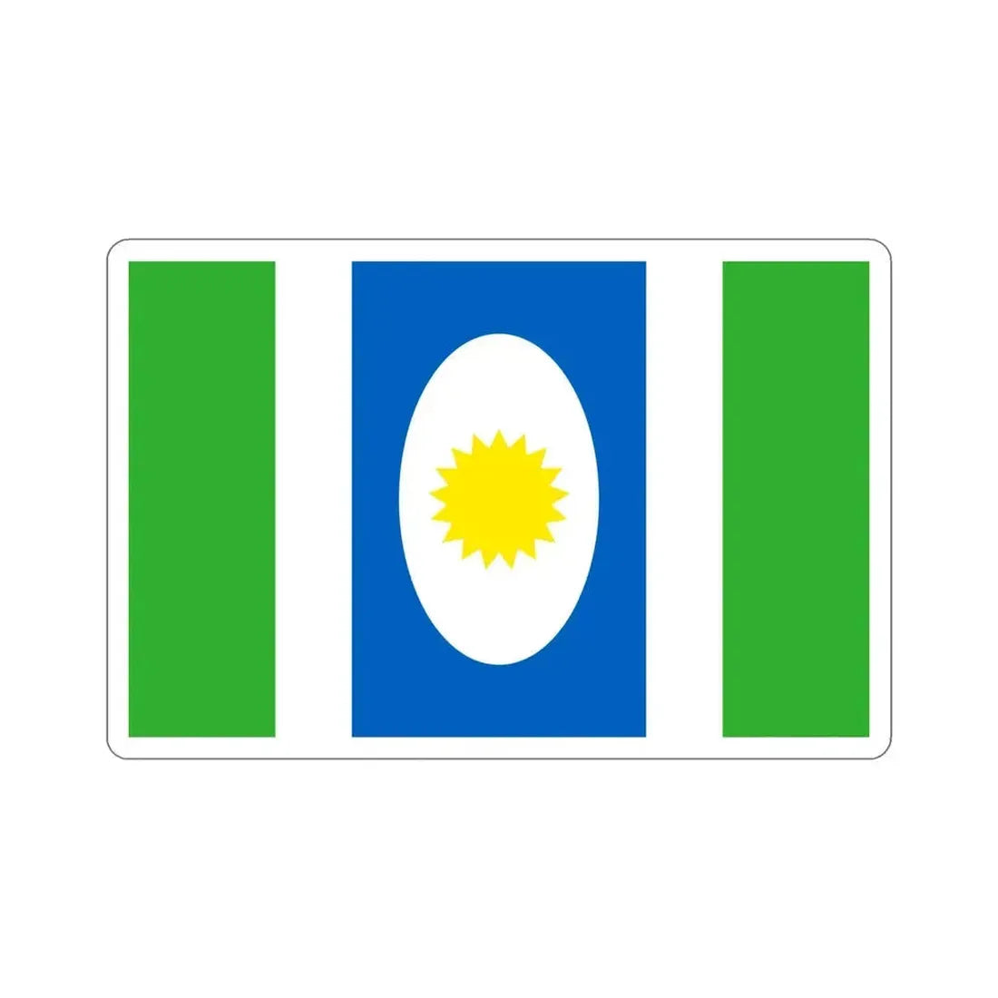 Flag of Orocovis Puerto Rico STICKER Vinyl Die-Cut Decal 5 Inch - The Sticker Space