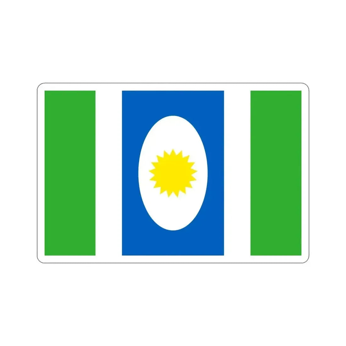 Flag of Orocovis Puerto Rico STICKER Vinyl Die-Cut Decal 6 Inch - The Sticker Space