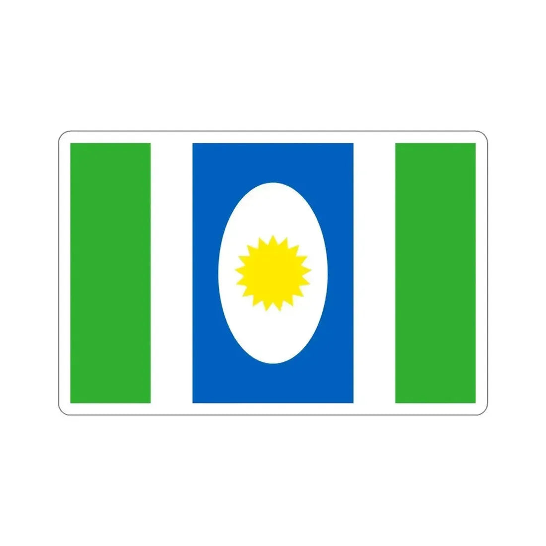 Flag of Orocovis Puerto Rico STICKER Vinyl Die-Cut Decal - The Sticker Space