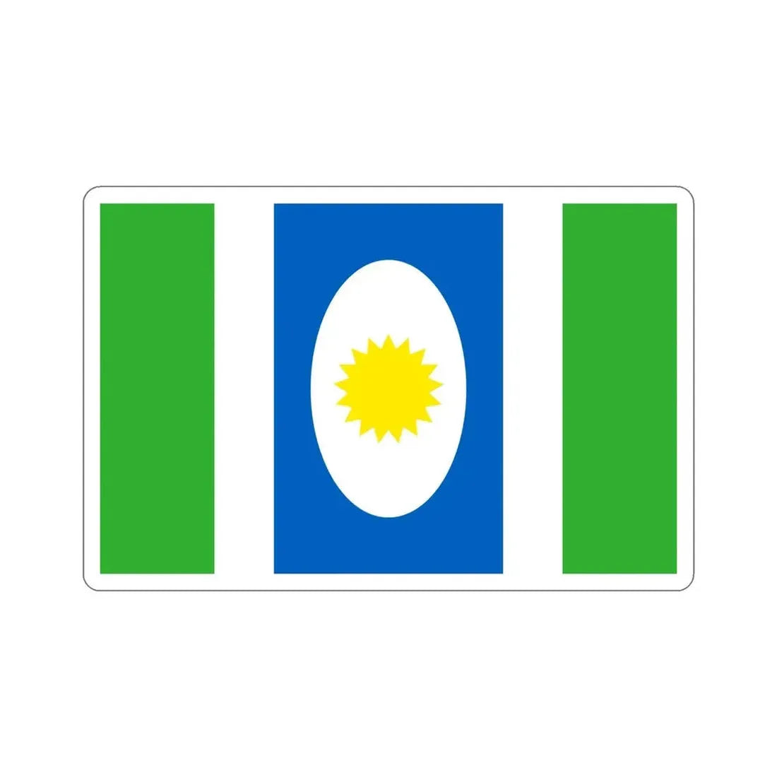 Flag of Orocovis Puerto Rico STICKER Vinyl Die-Cut Decal - The Sticker Space