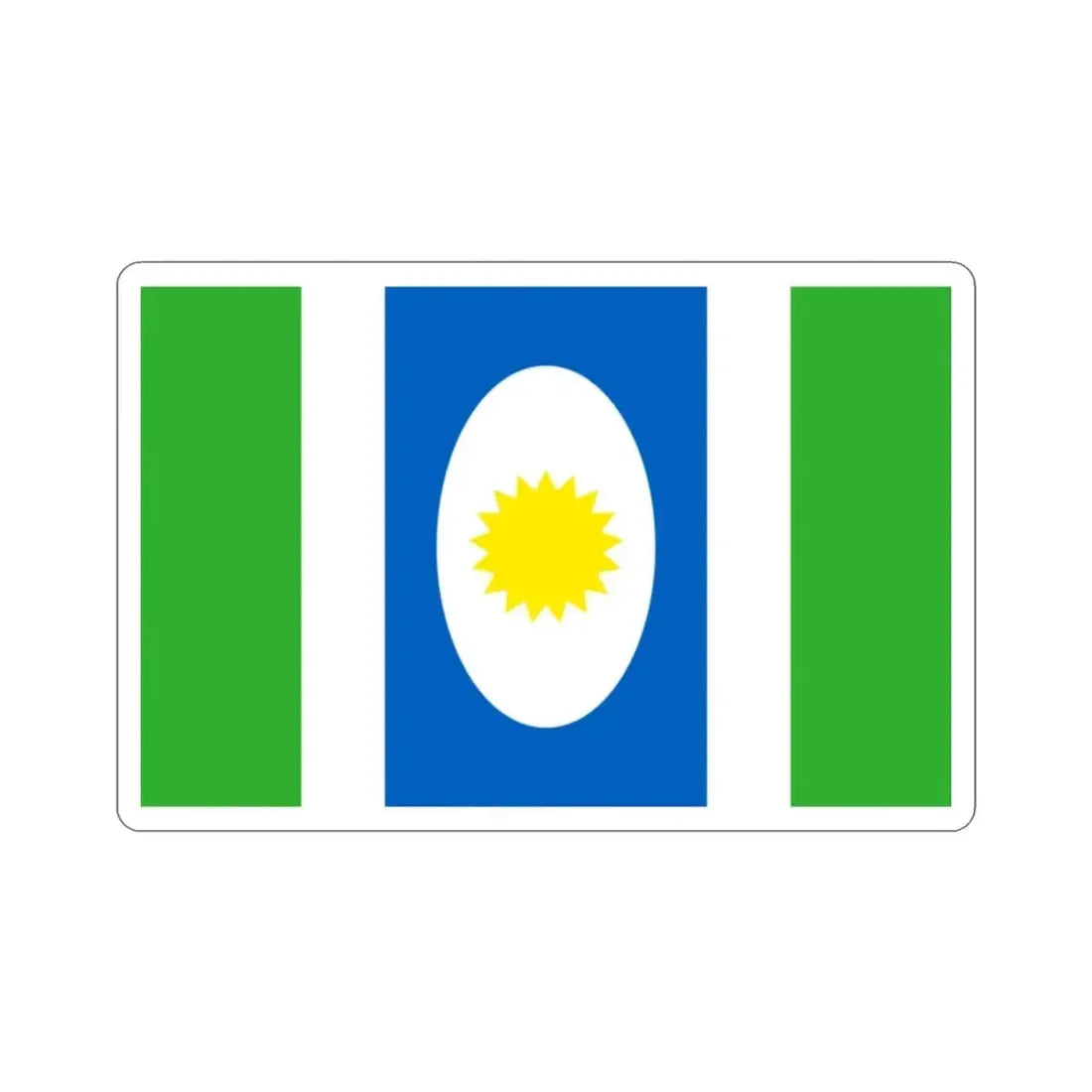 Flag of Orocovis Puerto Rico STICKER Vinyl Die-Cut Decal - The Sticker Space