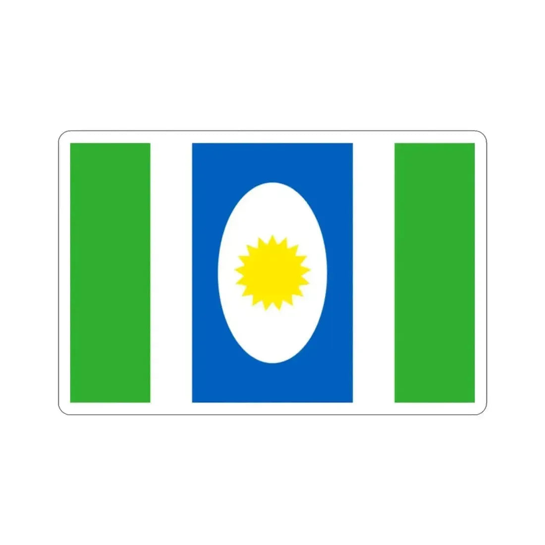 Flag of Orocovis Puerto Rico STICKER Vinyl Die-Cut Decal - The Sticker Space