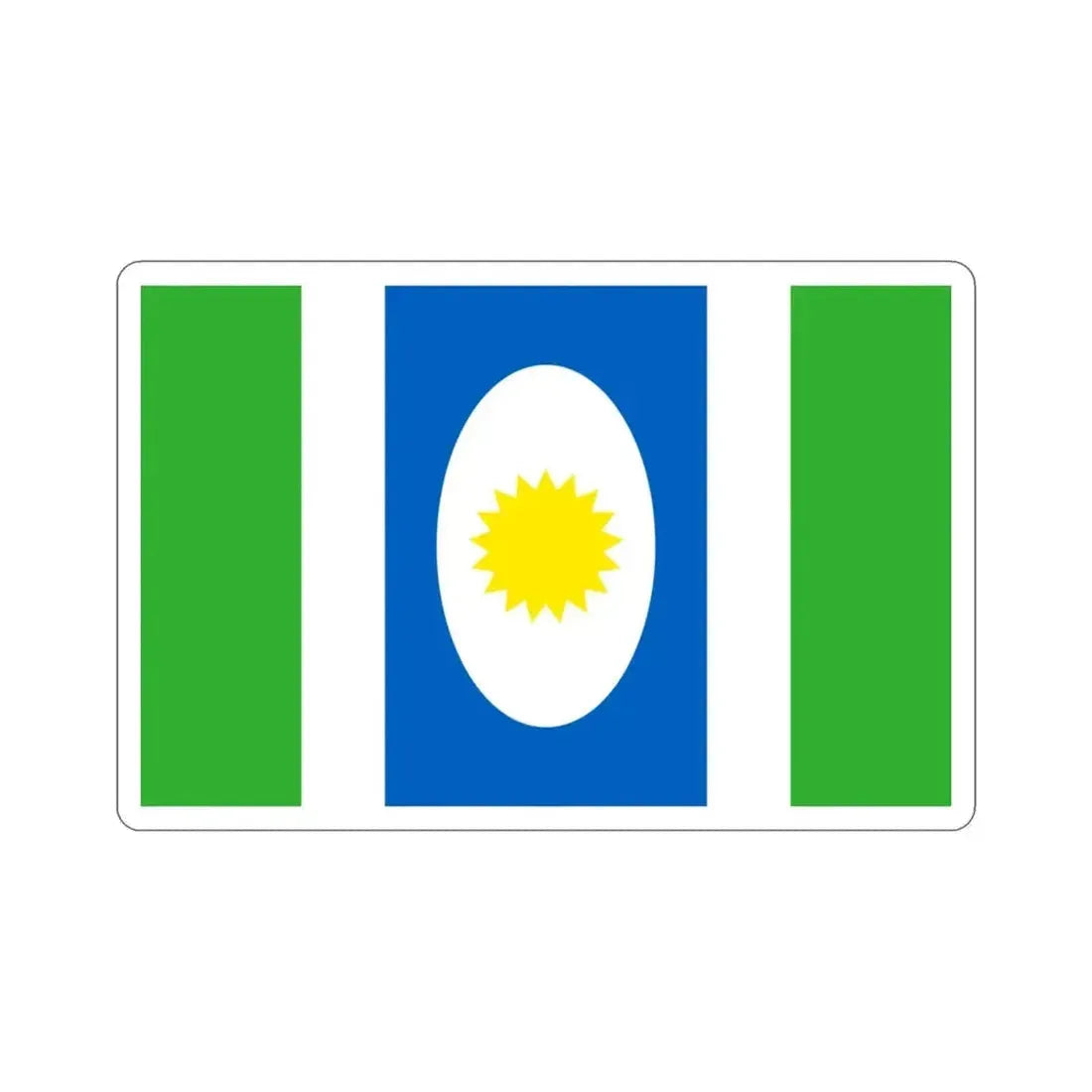 Flag of Orocovis Puerto Rico STICKER Vinyl Die-Cut Decal - The Sticker Space