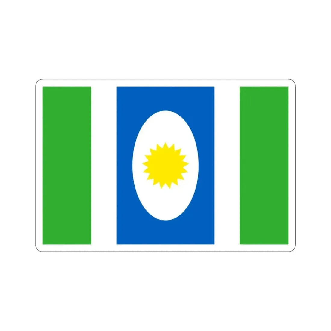 Flag of Orocovis Puerto Rico STICKER Vinyl Die-Cut Decal - The Sticker Space