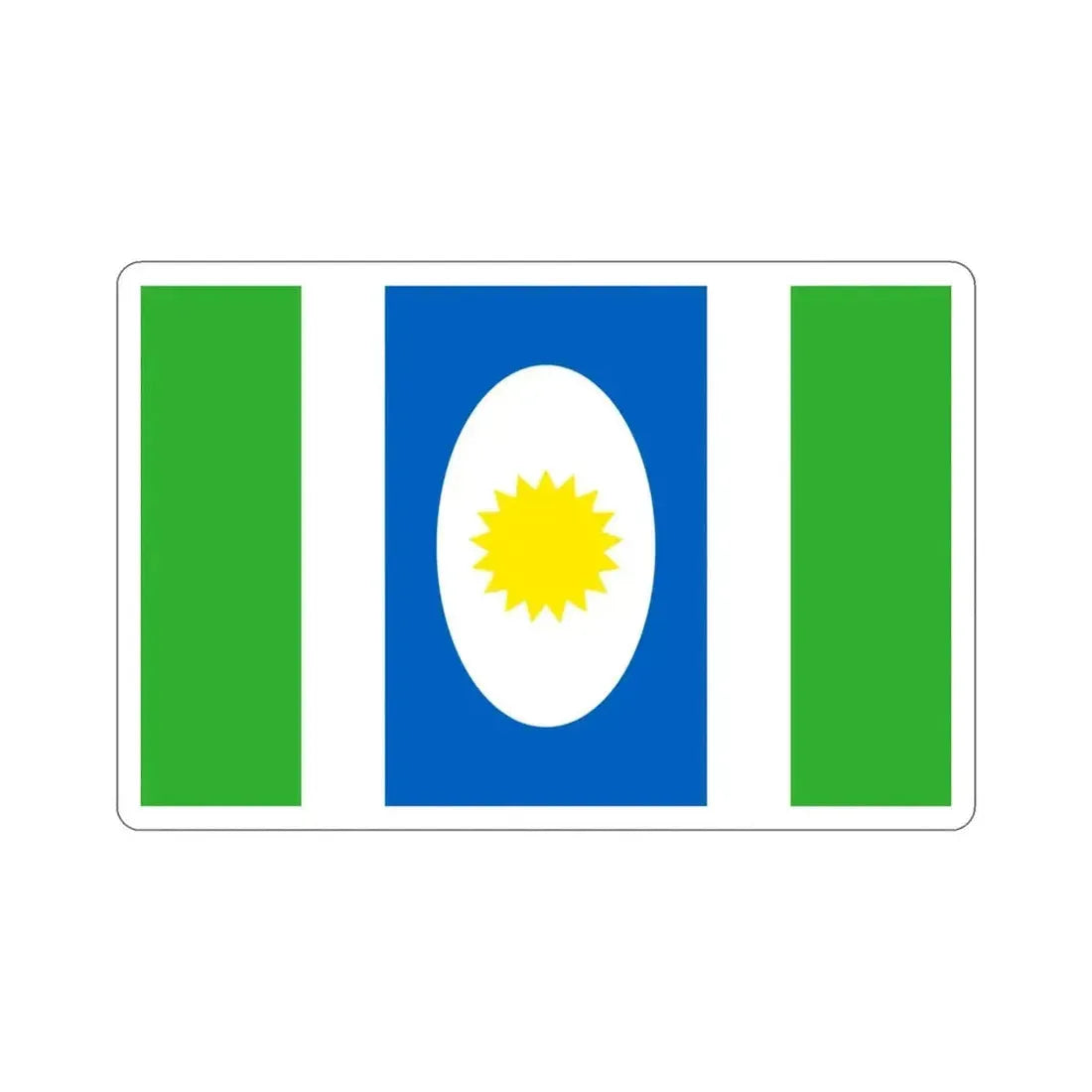 Flag of Orocovis Puerto Rico STICKER Vinyl Die-Cut Decal - The Sticker Space