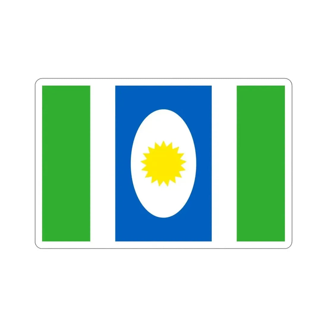 Flag of Orocovis Puerto Rico STICKER Vinyl Die-Cut Decal - The Sticker Space