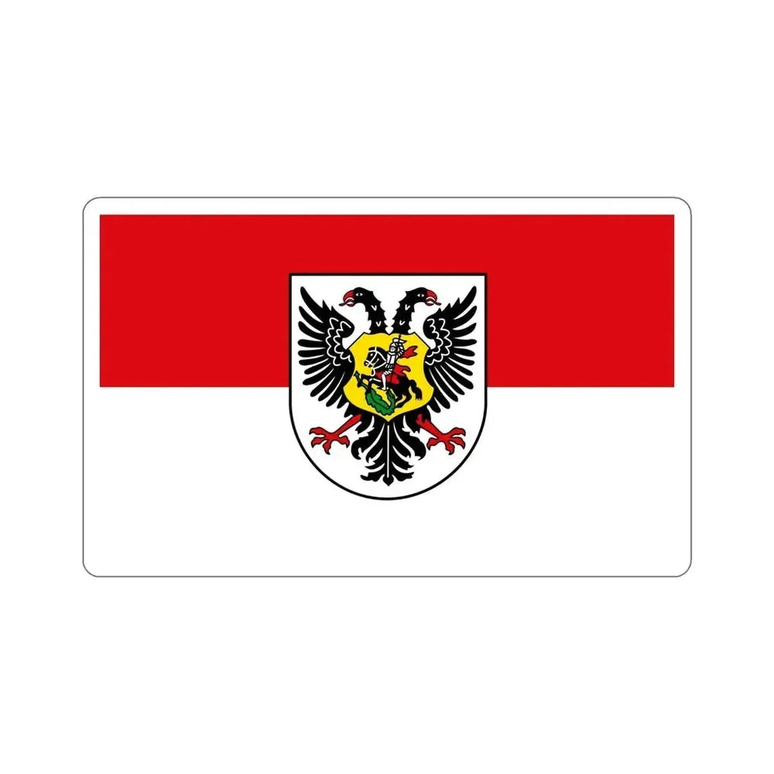 Flag of Ortenaukreis Germany STICKER Vinyl Die-Cut Decal 5 Inch - The Sticker Space
