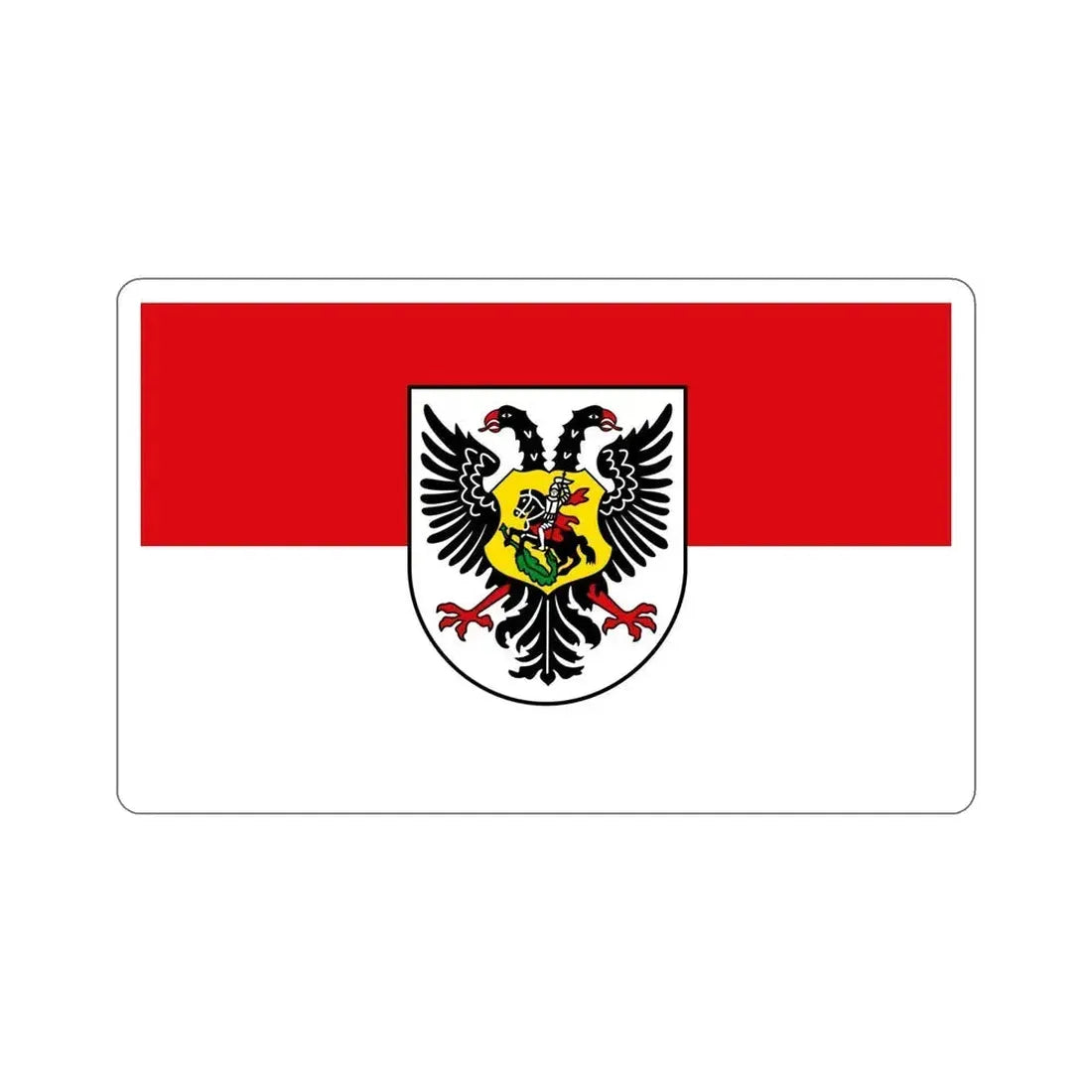 Flag of Ortenaukreis Germany STICKER Vinyl Die-Cut Decal 6 Inch - The Sticker Space