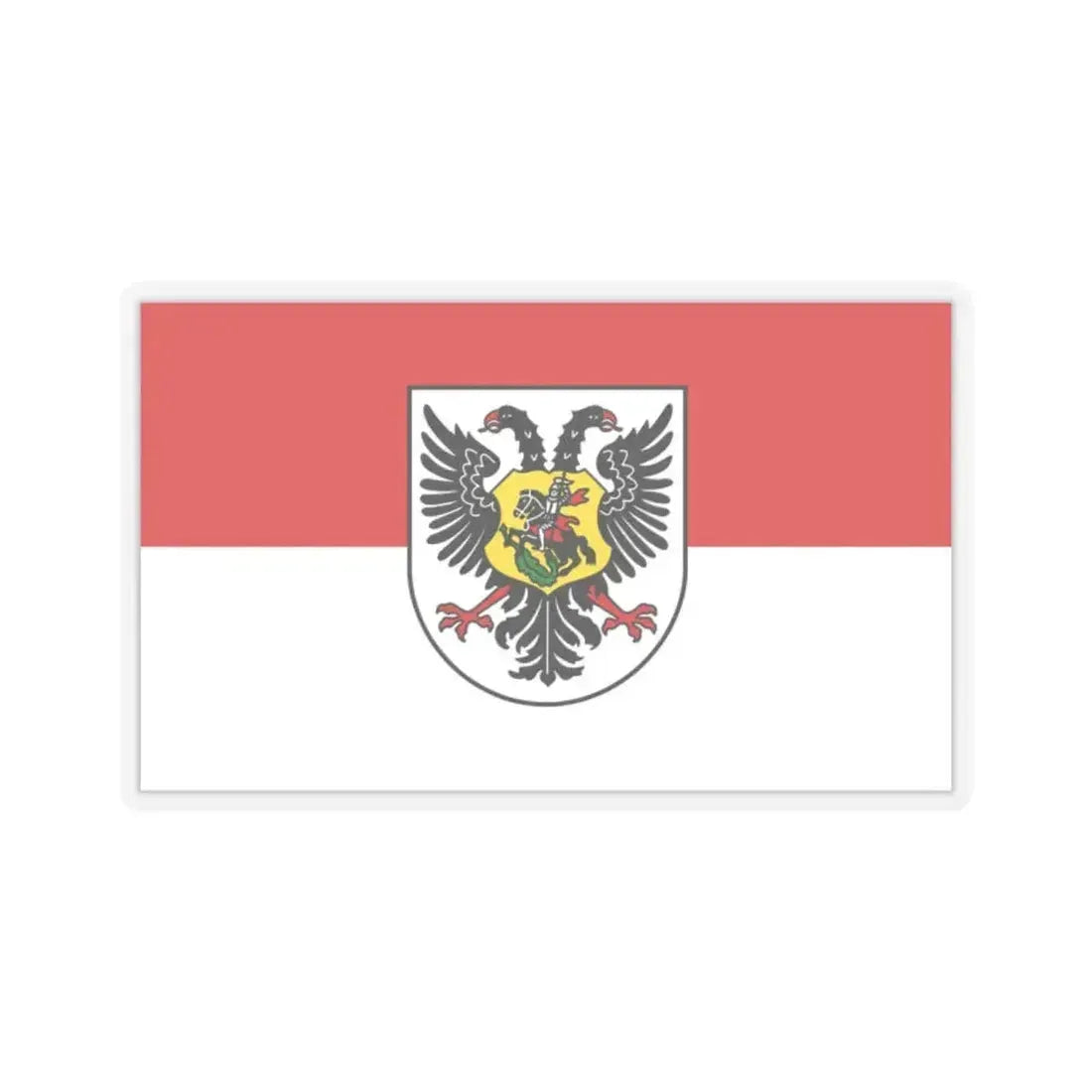 Flag of Ortenaukreis Germany - STICKER Vinyl Kiss-Cut Decal 2 Inch Transparent - The Sticker Space