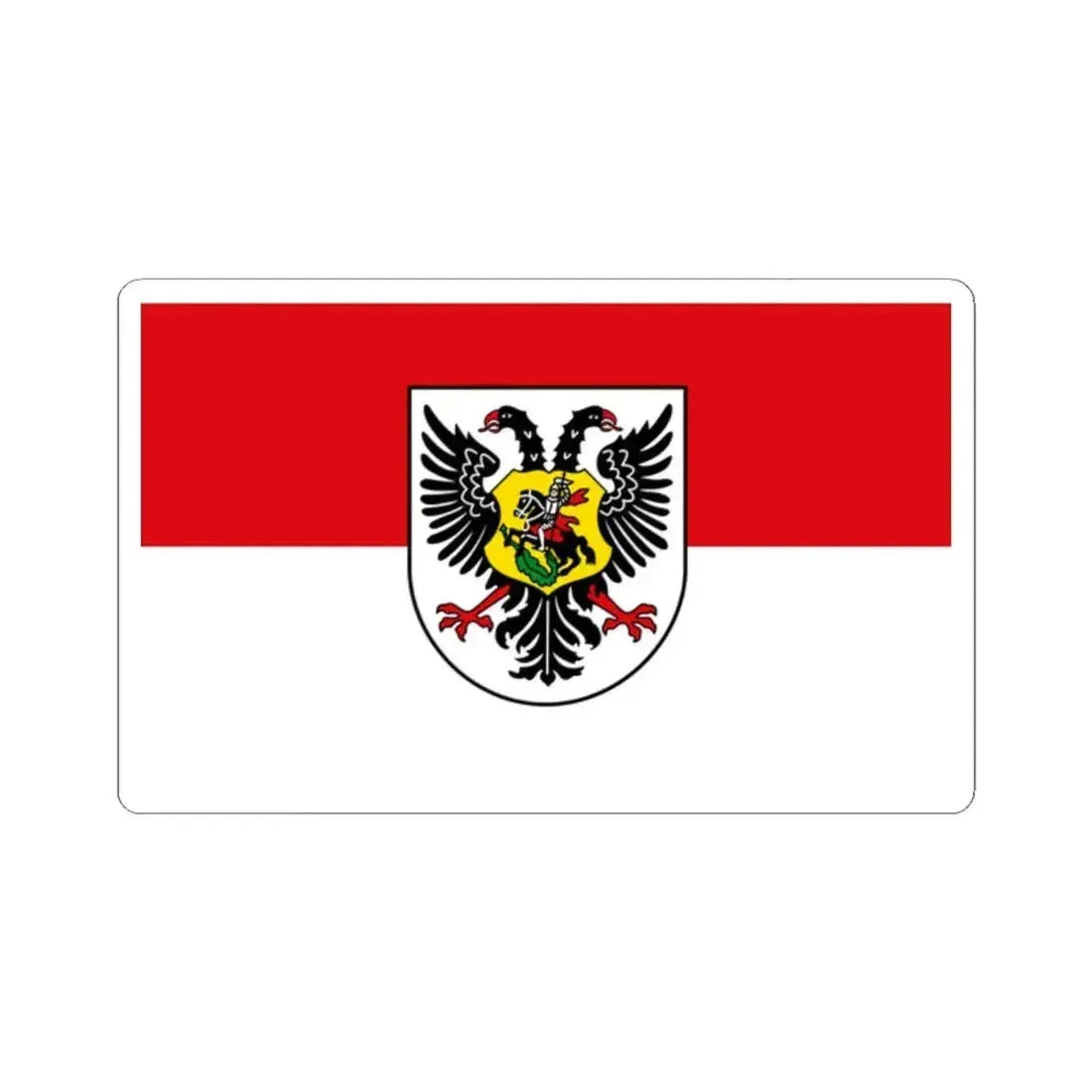 Flag of Ortenaukreis Germany - STICKER Vinyl Kiss-Cut Decal 2 Inch White - The Sticker Space