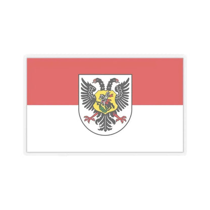 Flag of Ortenaukreis Germany - STICKER Vinyl Kiss-Cut Decal 4 Inch Transparent - The Sticker Space