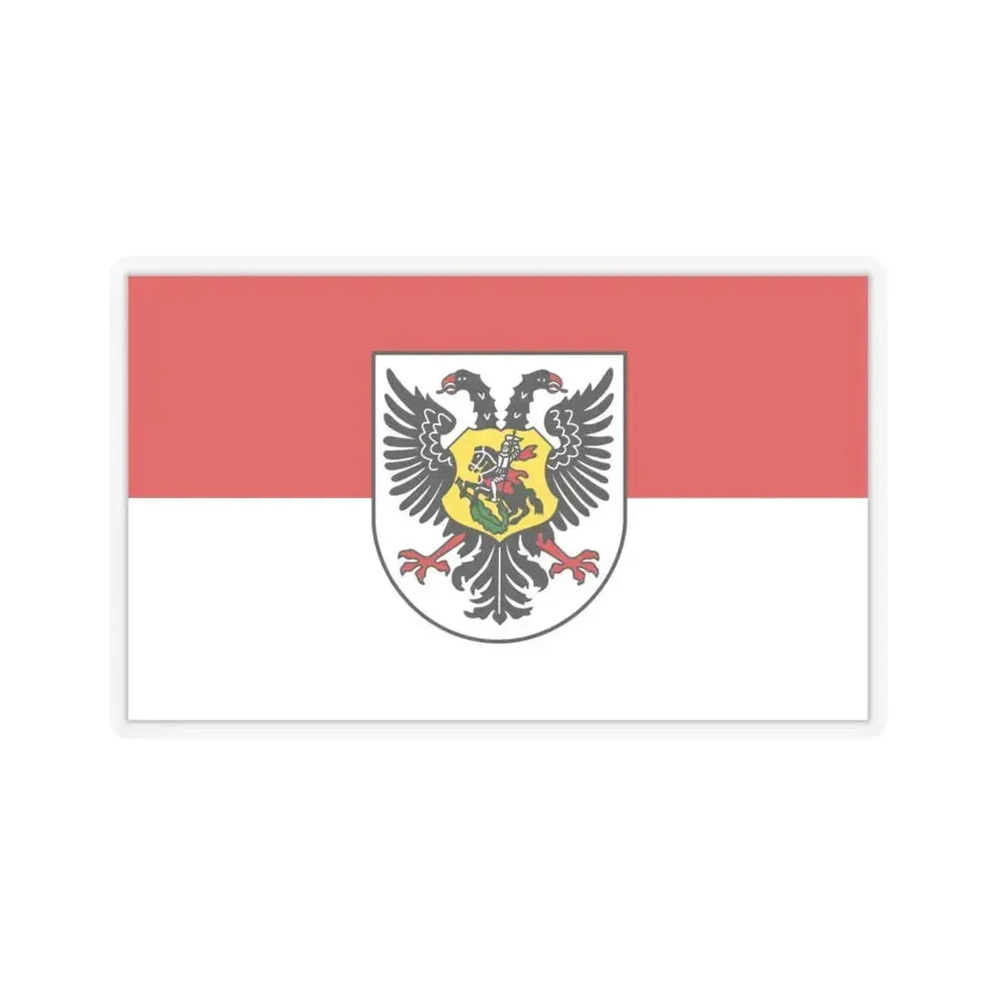 Flag of Ortenaukreis Germany - STICKER Vinyl Kiss-Cut Decal 6 Inch Transparent - The Sticker Space