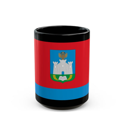 Flag of Oryol Oblast Russia - Black Coffee Mug-15oz-The Sticker Space