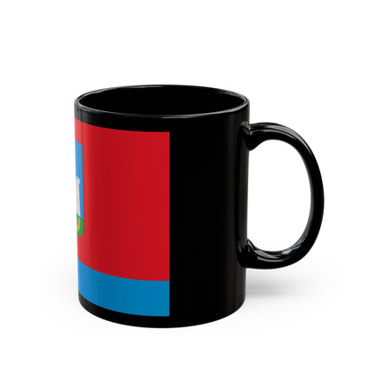 Flag of Oryol Oblast Russia - Black Coffee Mug-The Sticker Space