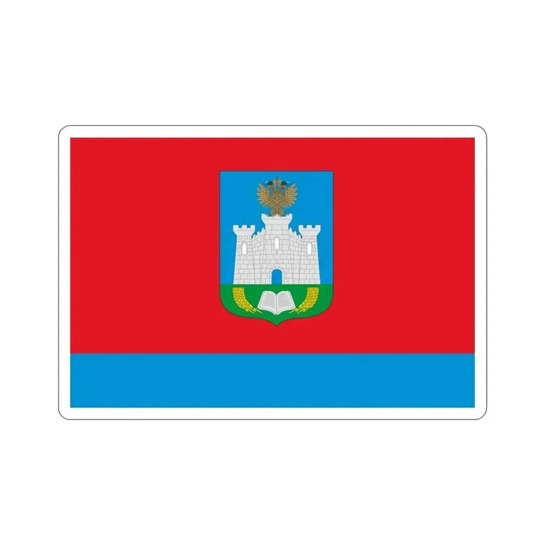 Flag of Oryol Oblast Russia STICKER Vinyl Die-Cut Decal 5 Inch - The Sticker Space