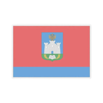 Flag of Oryol Oblast Russia - STICKER Vinyl Kiss-Cut Decal 3 Inch Transparent - The Sticker Space