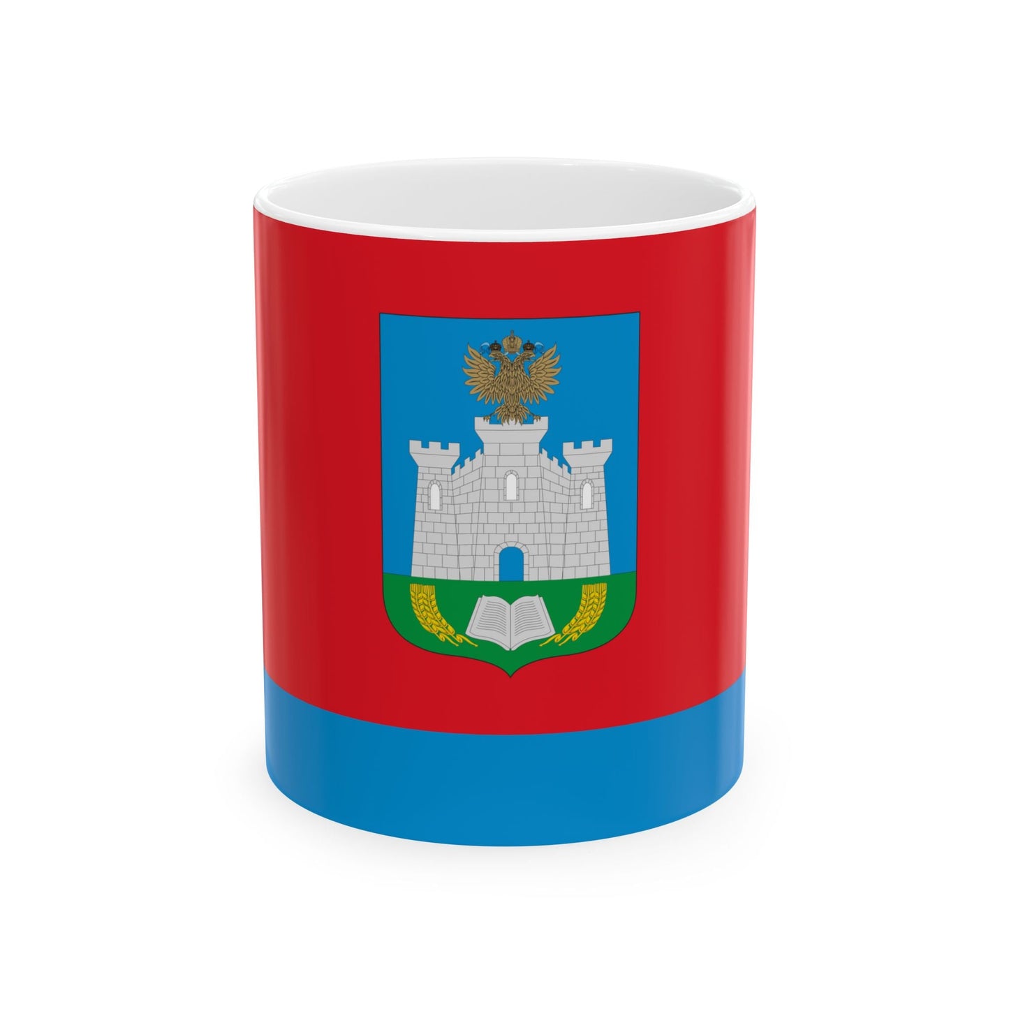 Flag of Oryol Oblast Russia - White Coffee Mug