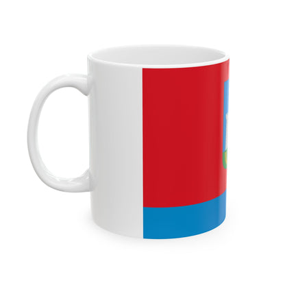 Flag of Oryol Oblast Russia - White Coffee Mug