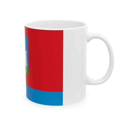 Flag of Oryol Oblast Russia - White Coffee Mug