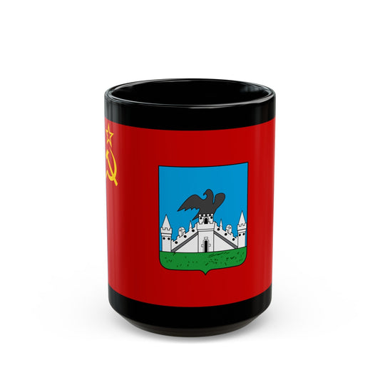 Flag of Oryol Russia - Black Coffee Mug-15oz-The Sticker Space