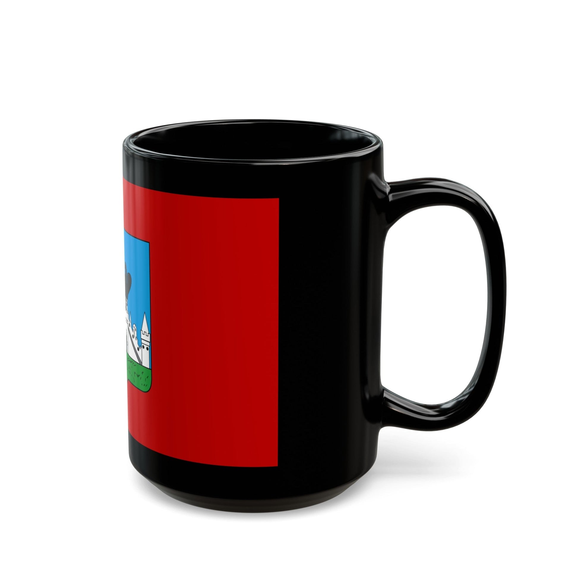 Flag of Oryol Russia - Black Coffee Mug-The Sticker Space