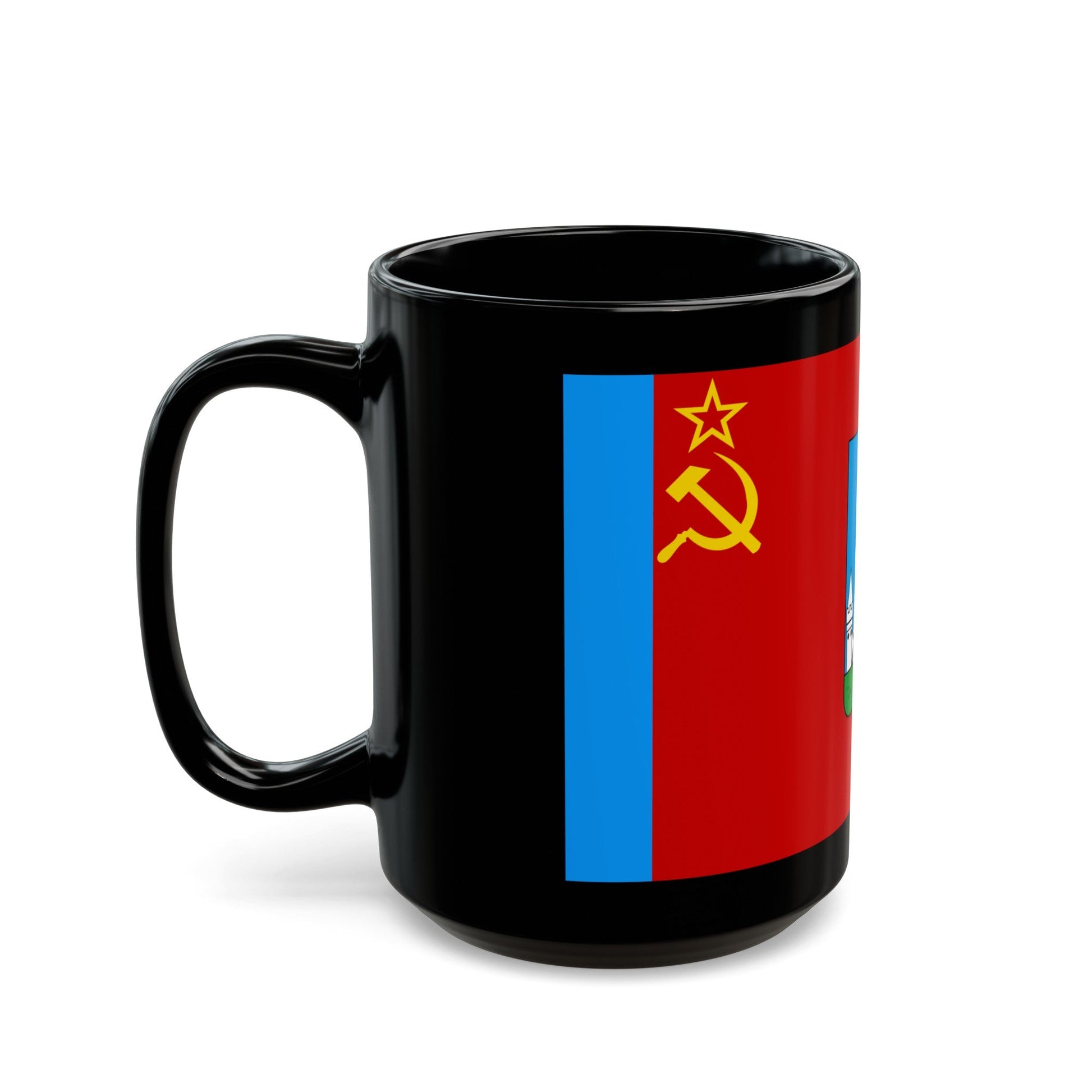 Flag of Oryol Russia - Black Coffee Mug-The Sticker Space