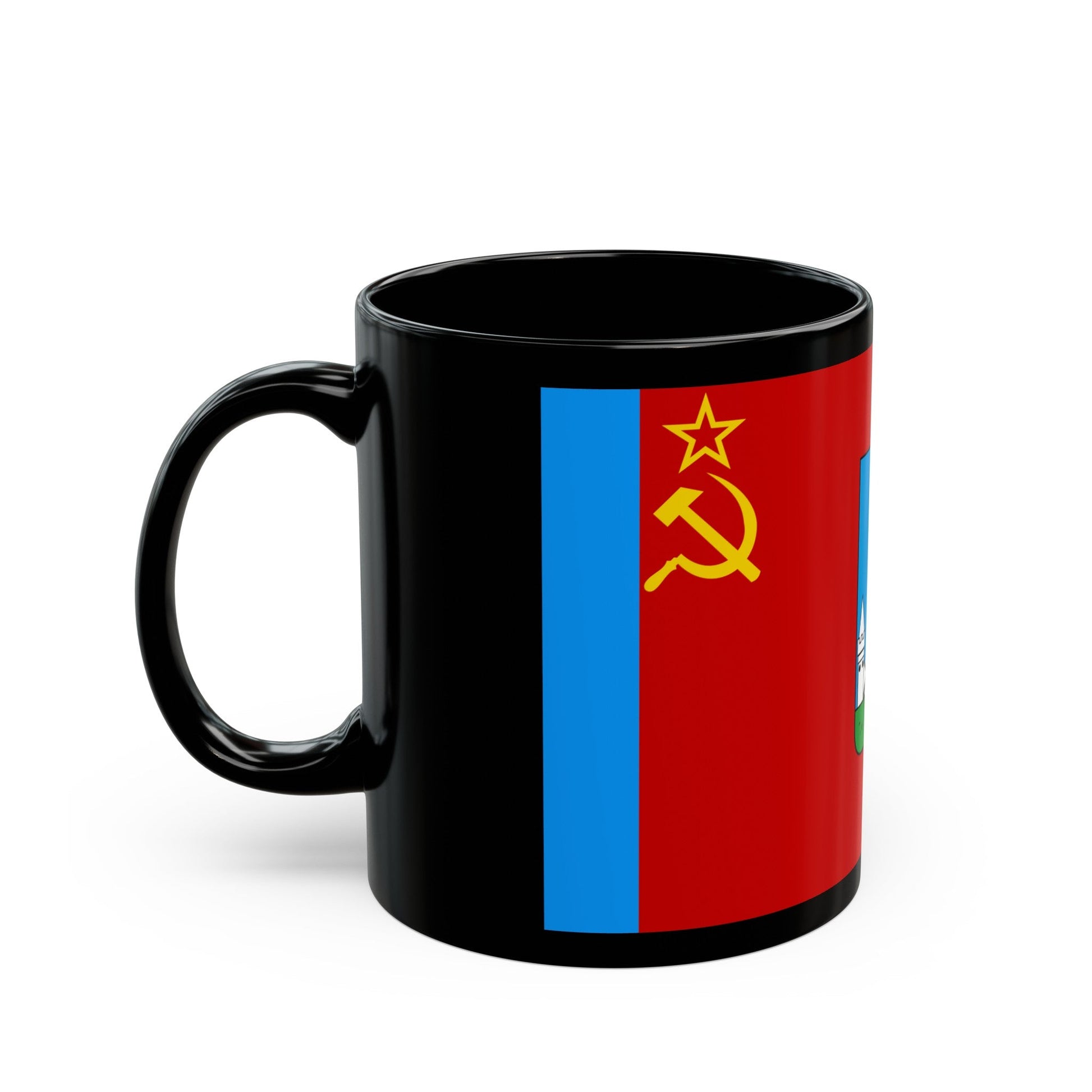 Flag of Oryol Russia - Black Coffee Mug-The Sticker Space