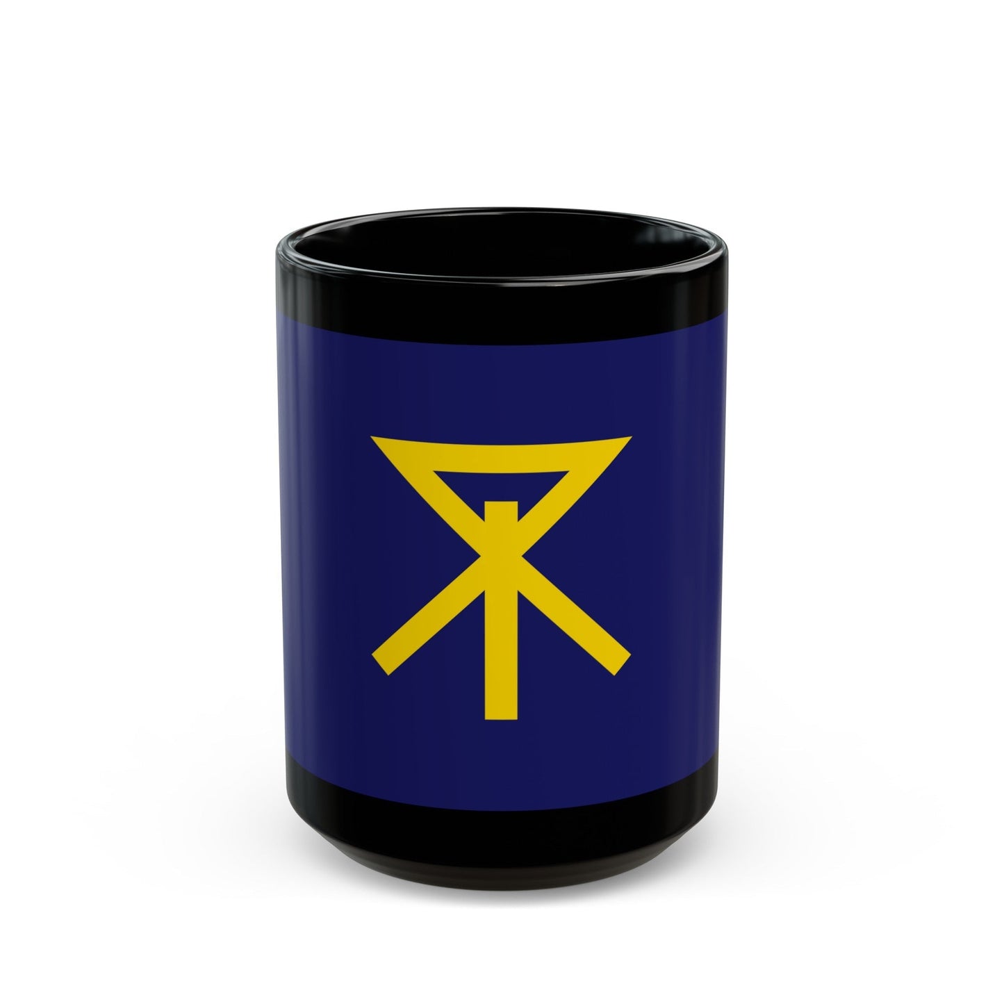 Flag of Osaka Osaka Japan - Black Coffee Mug-15oz-The Sticker Space