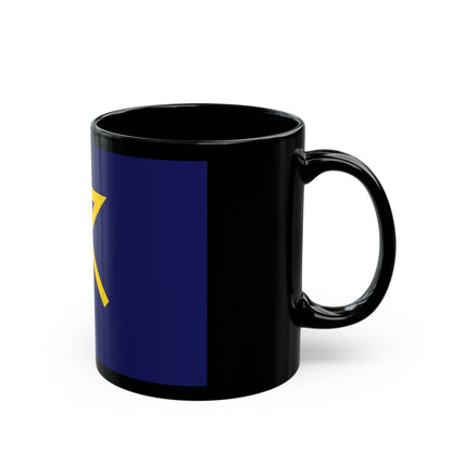 Flag of Osaka Osaka Japan - Black Coffee Mug-The Sticker Space