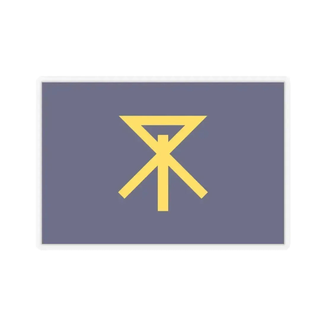 Flag of Osaka Osaka Japan - STICKER Vinyl Kiss-Cut Decal 3 Inch Transparent - The Sticker Space