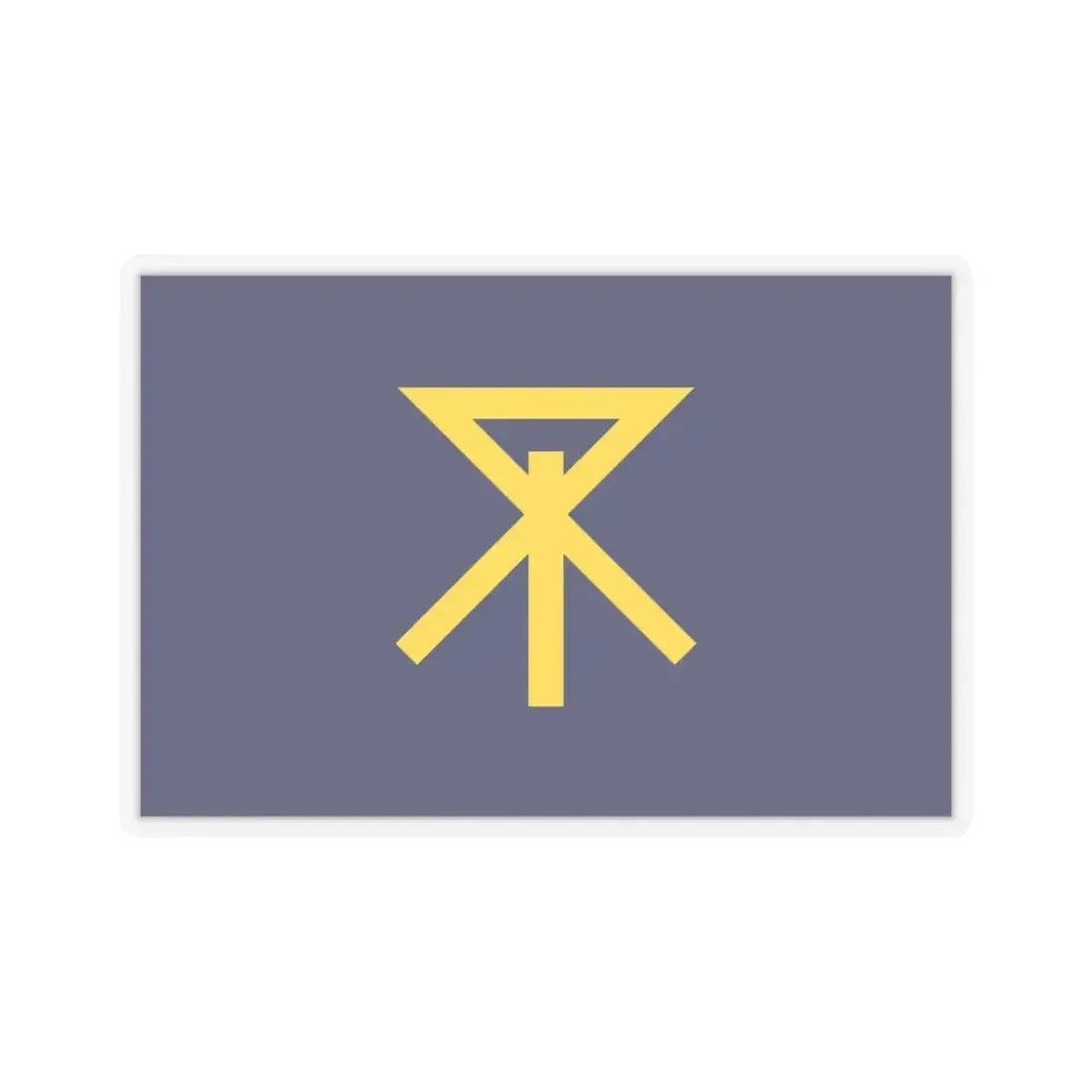 Flag of Osaka Osaka Japan - STICKER Vinyl Kiss-Cut Decal 6 Inch Transparent - The Sticker Space