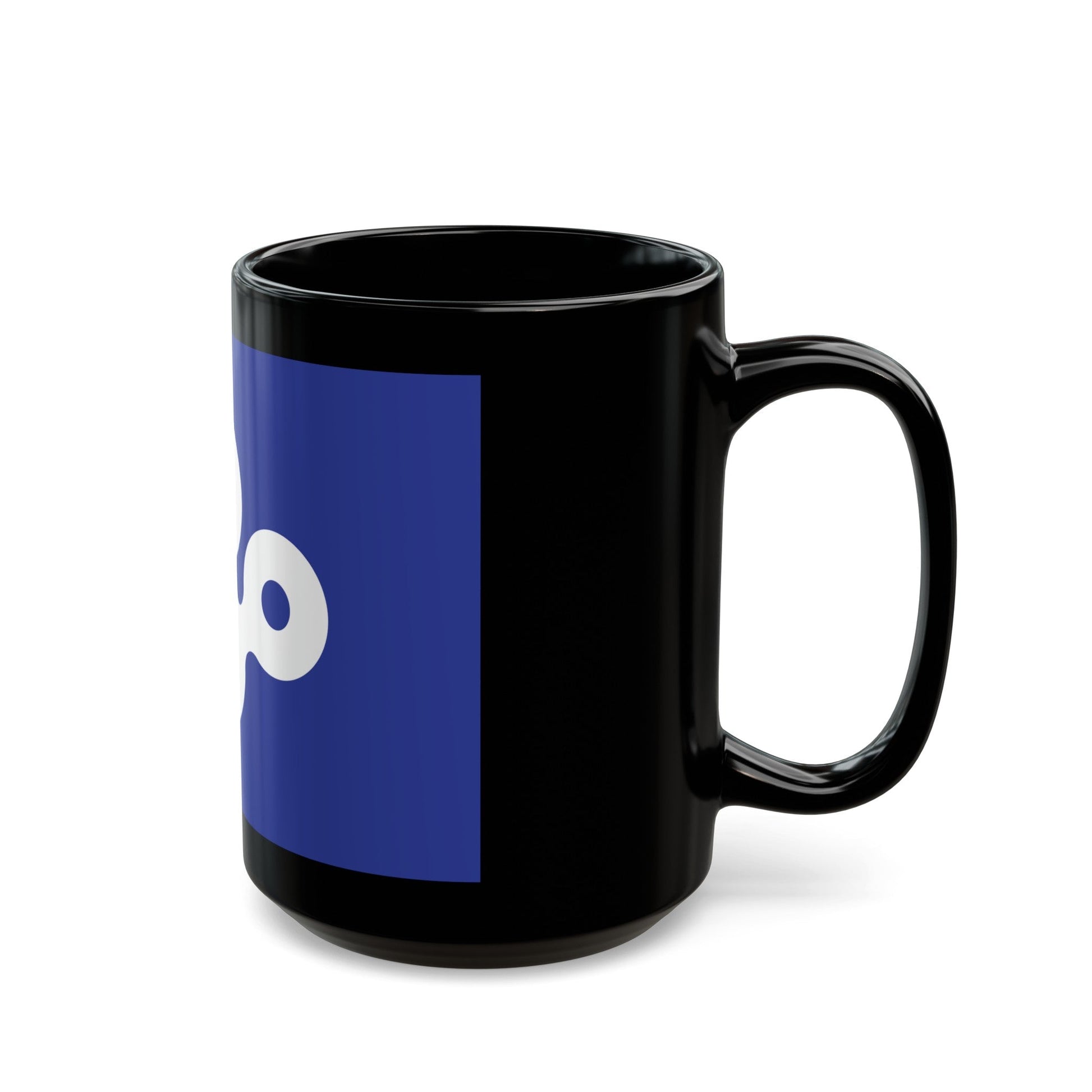 Flag of Osaka Prefecture Japan - Black Coffee Mug-The Sticker Space