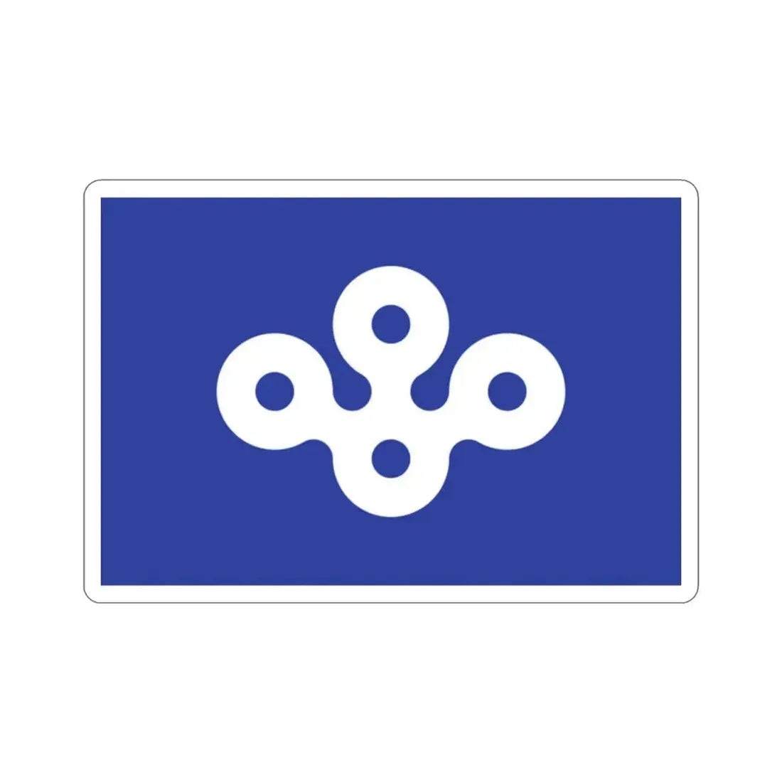 Flag of Osaka Prefecture Japan STICKER Vinyl Die-Cut Decal 2 Inch - The Sticker Space