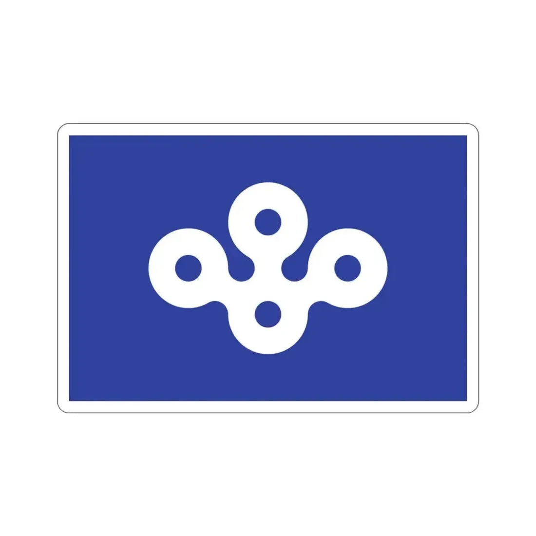 Flag of Osaka Prefecture Japan STICKER Vinyl Die-Cut Decal 3 Inch - The Sticker Space