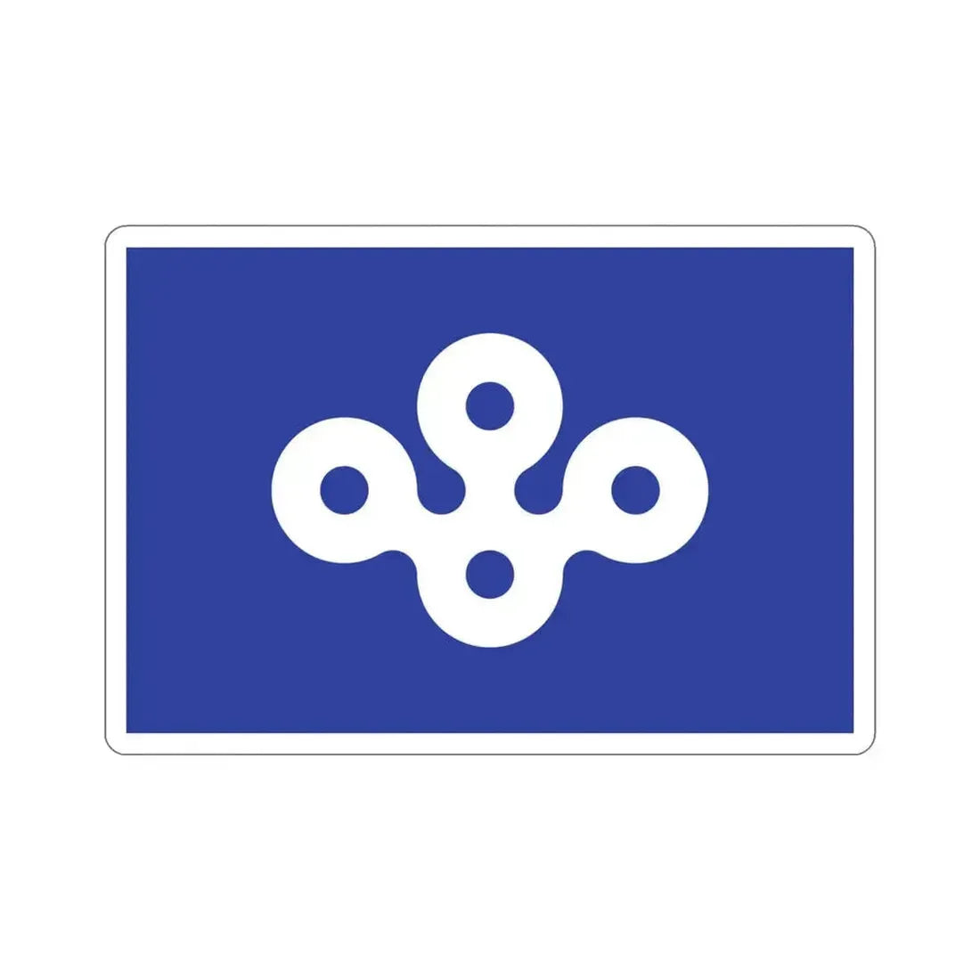 Flag of Osaka Prefecture Japan STICKER Vinyl Die-Cut Decal 4 Inch - The Sticker Space