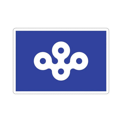 Flag of Osaka Prefecture Japan STICKER Vinyl Die-Cut Decal 4 Inch - The Sticker Space