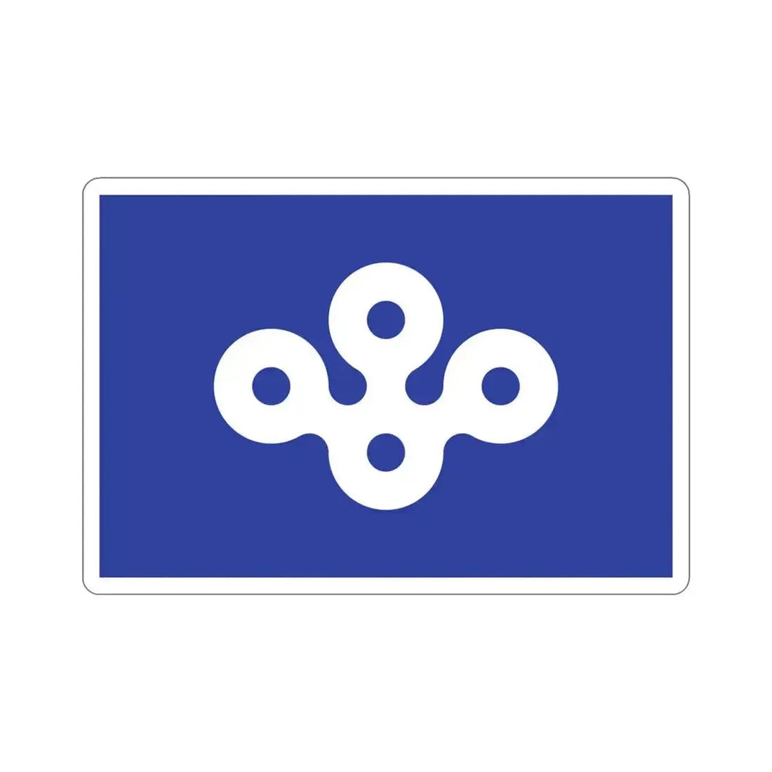 Flag of Osaka Prefecture Japan STICKER Vinyl Die-Cut Decal 5 Inch - The Sticker Space