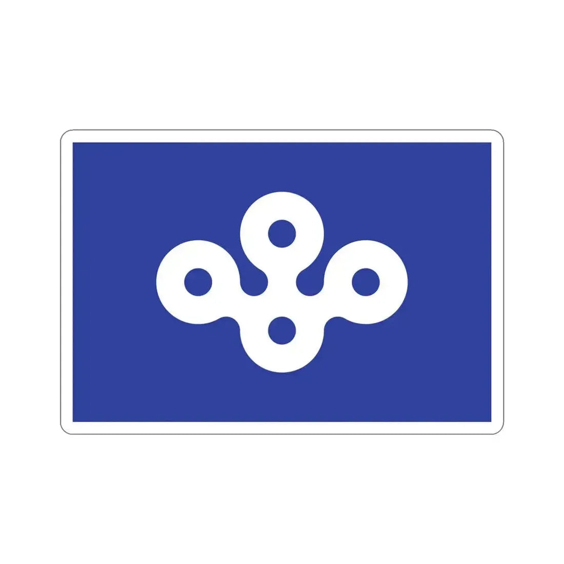 Flag of Osaka Prefecture Japan STICKER Vinyl Die-Cut Decal 5 Inch - The Sticker Space