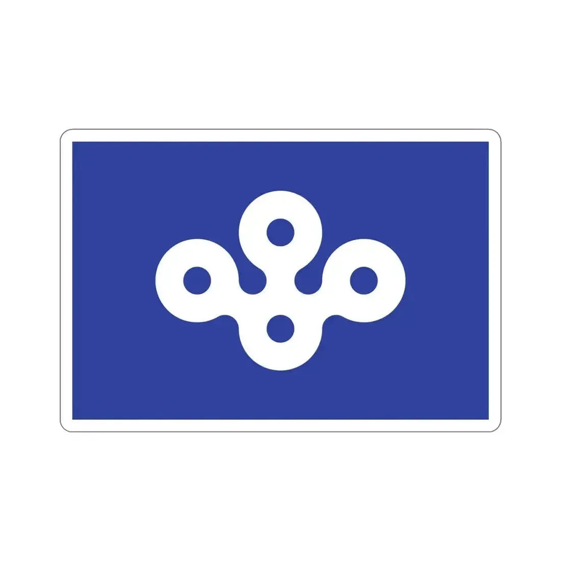 Flag of Osaka Prefecture Japan STICKER Vinyl Die-Cut Decal 6 Inch - The Sticker Space