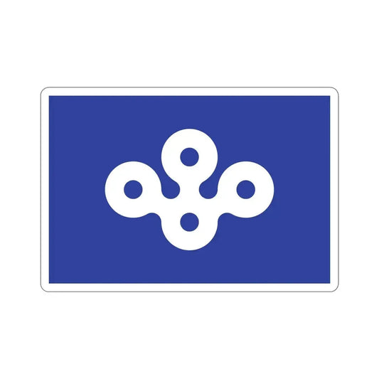 Flag of Osaka Prefecture Japan STICKER Vinyl Die-Cut Decal 6 Inch - The Sticker Space