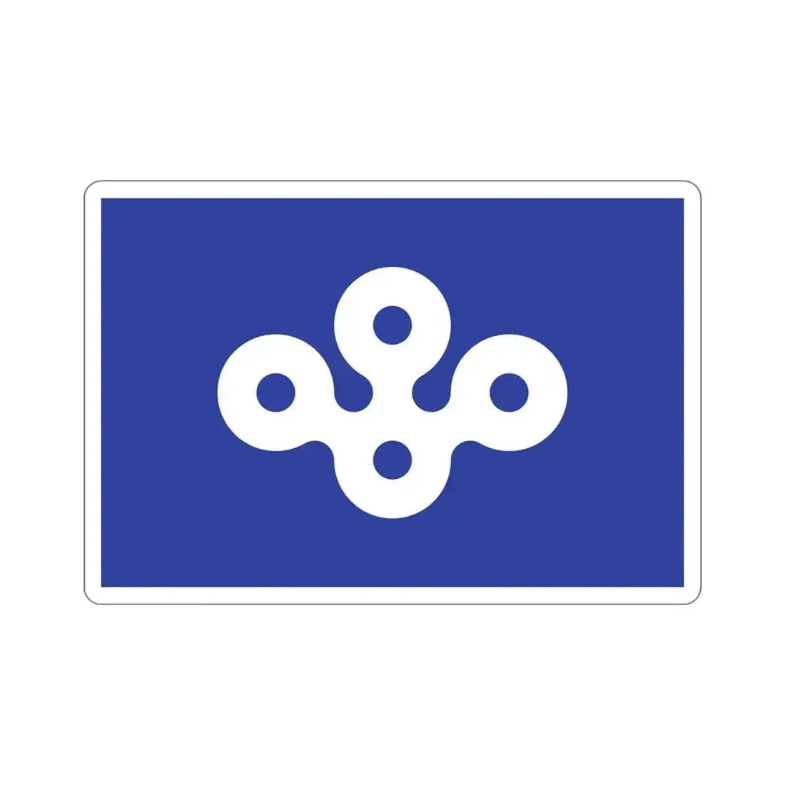Flag of Osaka Prefecture Japan STICKER Vinyl Die-Cut Decal - The Sticker Space