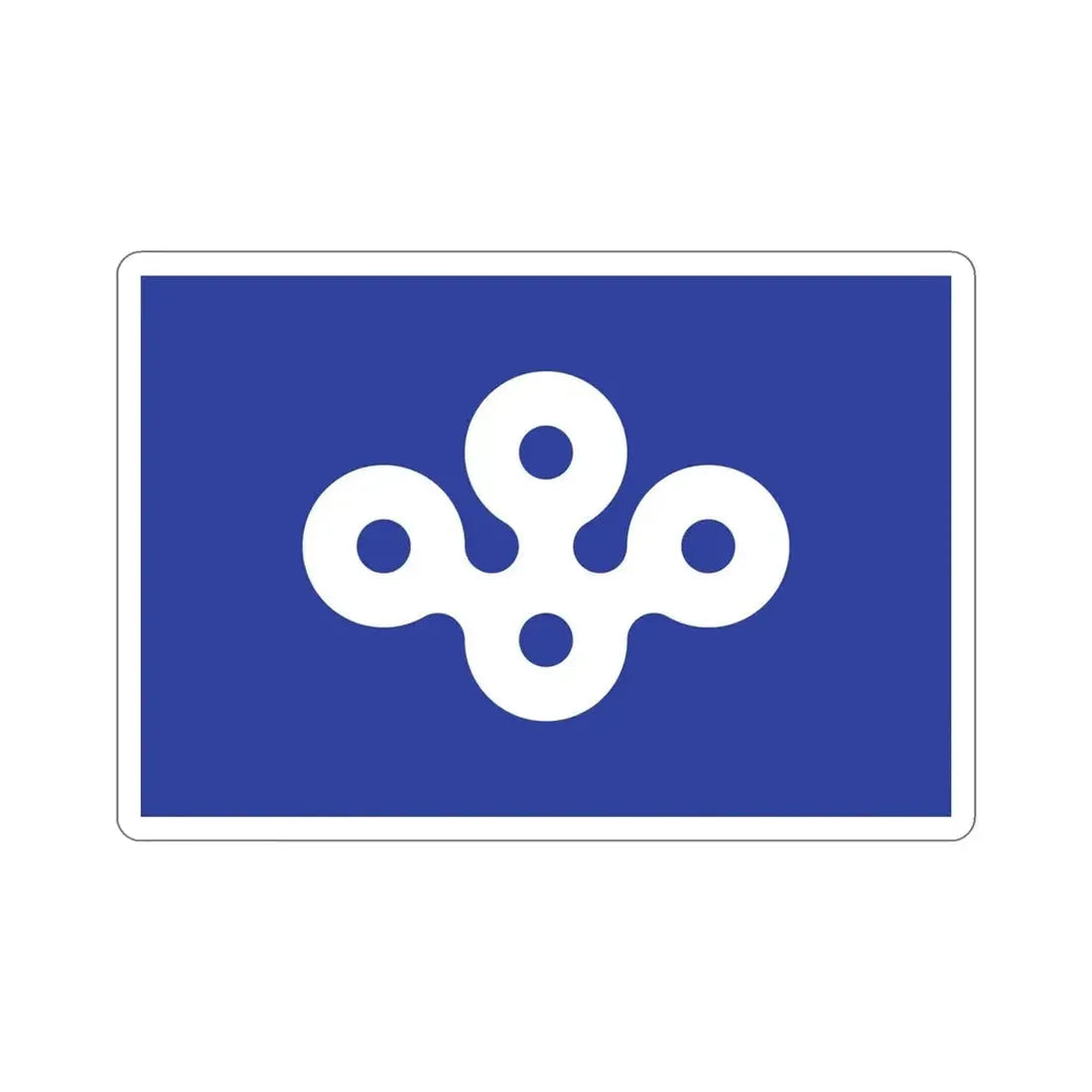 Flag of Osaka Prefecture Japan STICKER Vinyl Die-Cut Decal - The Sticker Space