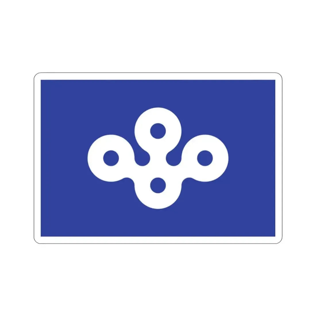 Flag of Osaka Prefecture Japan STICKER Vinyl Die-Cut Decal - The Sticker Space